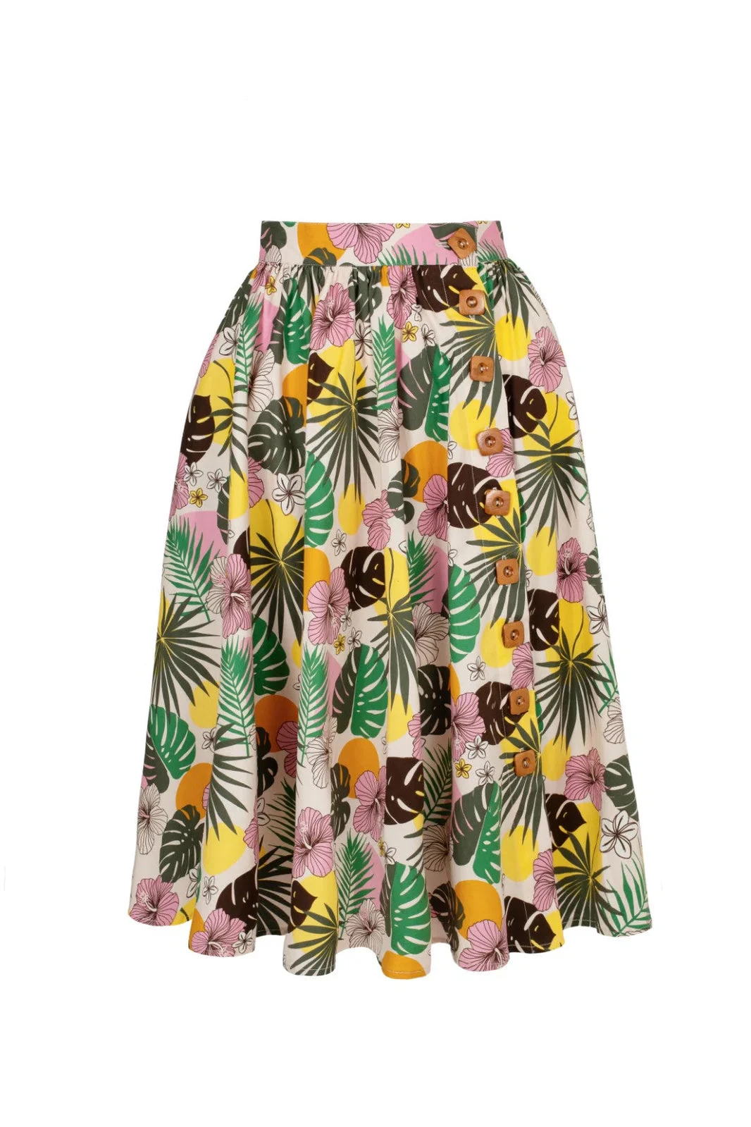 Benita Tropical 50's Skirt by Hell Bunny Benita Tropical 50's Skirt By Hell Bunny -MODERN MILLIE Shop H50389 BENITA SKIRT BEI 010 Large 8ae576cf ca54 41ce b069 714442d5e0c0