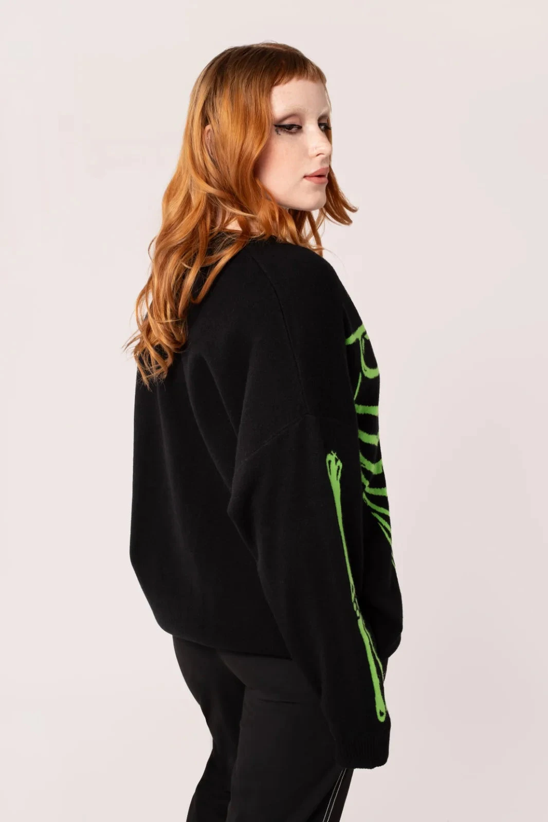 Oversized Skeleton Cardigan by Hell Bunny Oversized Skeleton Cardigan By Hell Bunny -MODERN MILLIE Shop H60257 SKELETON CARDIGAN BGR 001 Large 2a991524 560e 49a8 9011 5ba7a0f8ff9b