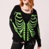 Oversized Skeleton Cardigan By Hell Bunny