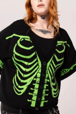 Oversized Skeleton Cardigan By Hell Bunny 4 Oversized Skeleton Cardigan By Hell Bunny -MODERN MILLIE Shop H60257 SKELETON CARDIGAN BGR 003 Large 60ba177d b973 4ad7 99f5 bb94d8b53d65