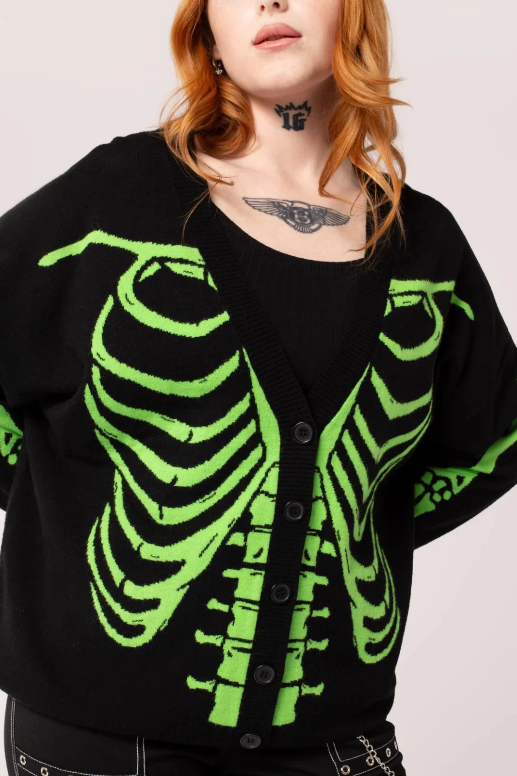 Oversized Skeleton Cardigan by Hell Bunny Oversized Skeleton Cardigan By Hell Bunny -MODERN MILLIE Shop H60257 SKELETON CARDIGAN BGR 003 Large 60ba177d b973 4ad7 99f5 bb94d8b53d65