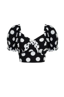 Dolores Polka-Dot Crop Top By Hell Bunny 12 Dolores Polka-Dot Crop Top By Hell Bunny -MODERN MILLIE Shop H60308 DOLORES TOP BKW 010 Large a45aca5a 65f4 4c89 be10 70812278ea29