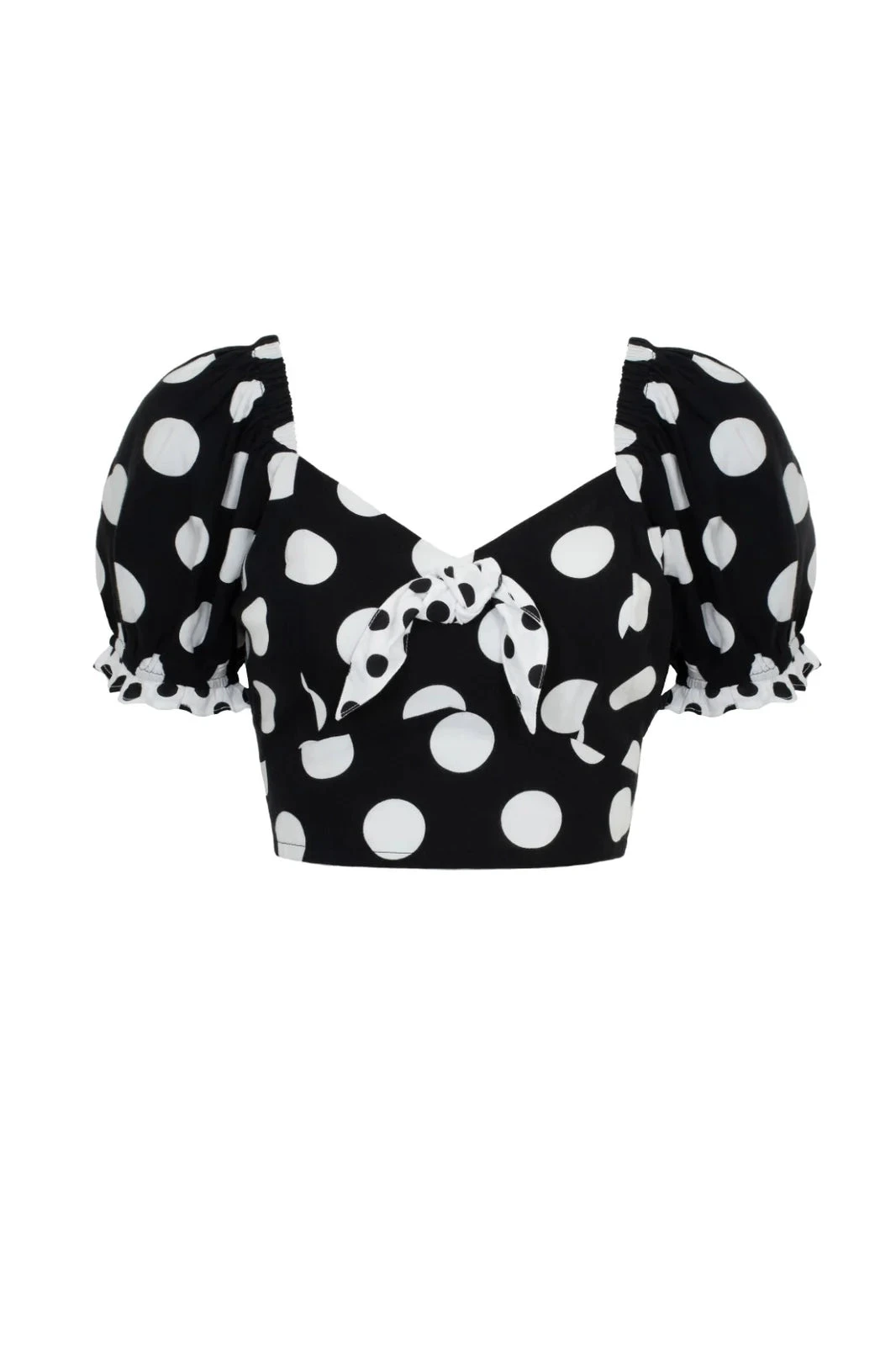 Dolores Polka-Dot Crop Top by Hell Bunny Dolores Polka-Dot Crop Top By Hell Bunny -MODERN MILLIE Shop H60308 DOLORES TOP BKW 010 Large a45aca5a 65f4 4c89 be10 70812278ea29