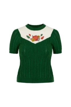 Autumn Pumpkin Sweater By Hell Bunny -MODERN MILLIE Shop H60333 AUTUMN TOP GRN 010 Large b626ce96 aeed 40db 8cf8 bae588ffa877