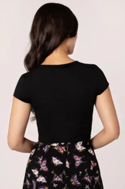 Butterfly Short Sleeve Kocho Knit Crop Top By Hell Bunny 11 Butterfly Short Sleeve Kocho Knit Crop Top By Hell Bunny -MODERN MILLIE Shop H60348 KOCHO TOP BLK 003 Large d4c3c450 1191 4238 904e 2d8ef1bd953d