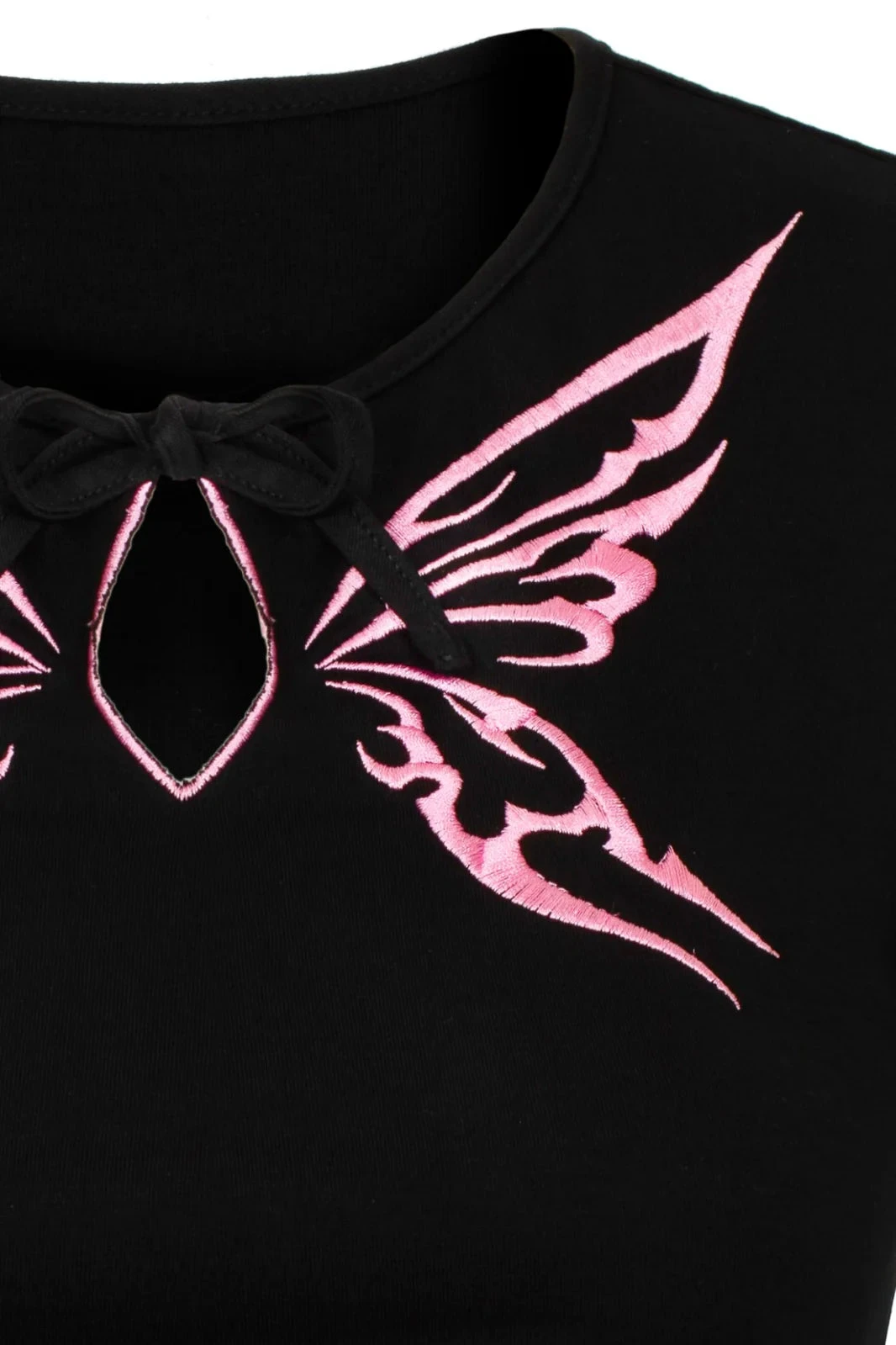 Butterfly Short Sleeve Kocho Knit Crop Top by Hell Bunny Butterfly Short Sleeve Kocho Knit Crop Top By Hell Bunny -MODERN MILLIE Shop H60348 KOCHO TOP BLK 012 Large 27d78176 2058 4e42 b1a2 1cdcebec6965