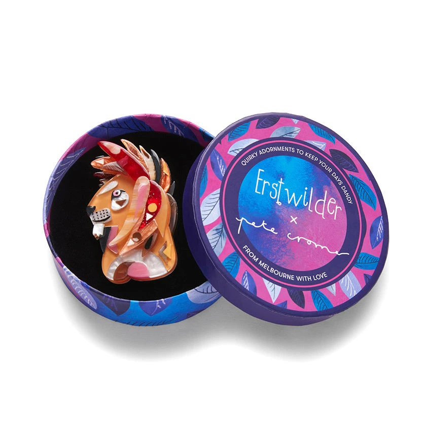 The Liberated Lion Brooch by Erstwilder The Liberated Lion Brooch By Erstwilder -MODERN MILLIE Shop HL 025AK1BH10TheLiberatedLionBrooch 3