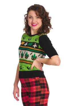Spooky Boo Short Sleeve Sweater By Banned -MODERN MILLIE Shop JP57103GRNTR31144ORANGE1422 686e5792 55d7 4b67 89dc 0b4c544066f9