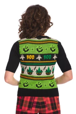 Spooky Boo Short Sleeve Sweater By Banned -MODERN MILLIE Shop JP57103GRNTR31144ORANGE1423 b6b15289 7be9 4502 afdb dfc5659731cf
