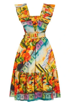 Village Sunrise Frill Front Dress By Love Your Look London 12 Village Sunrise Frill Front Dress By Love Your Look London -MODERN MILLIE Shop LUL0009 Copy