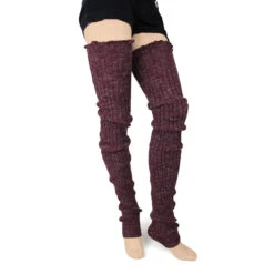 Super Long Leg Warmers In Multiple Colors By Foot Traffic 5 Super Long Leg Warmers In Multiple Colors By Foot Traffic -MODERN MILLIE Shop LW120 burgundy long pop