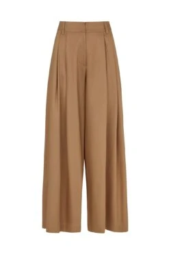 Mabel Wide Leg Pants In Toasted Marshmallow By Emily And Fin -MODERN MILLIE Shop MBX 0701VR 1