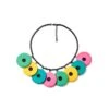 Multicolored Matte Disc Necklace By Splendette 2 Multicolored Matte Disc Necklace By Splendette -MODERN MILLIE Shop NECKLACEBlackChainLowRes