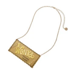 Golden Ticket Necklace By Erstwilder -MODERN MILLIE Shop NSCQ104GoldenTicketNecklace 2