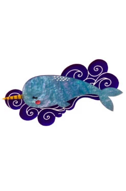 Nelson The Narwhal Brooch By Daisy Jean Florals