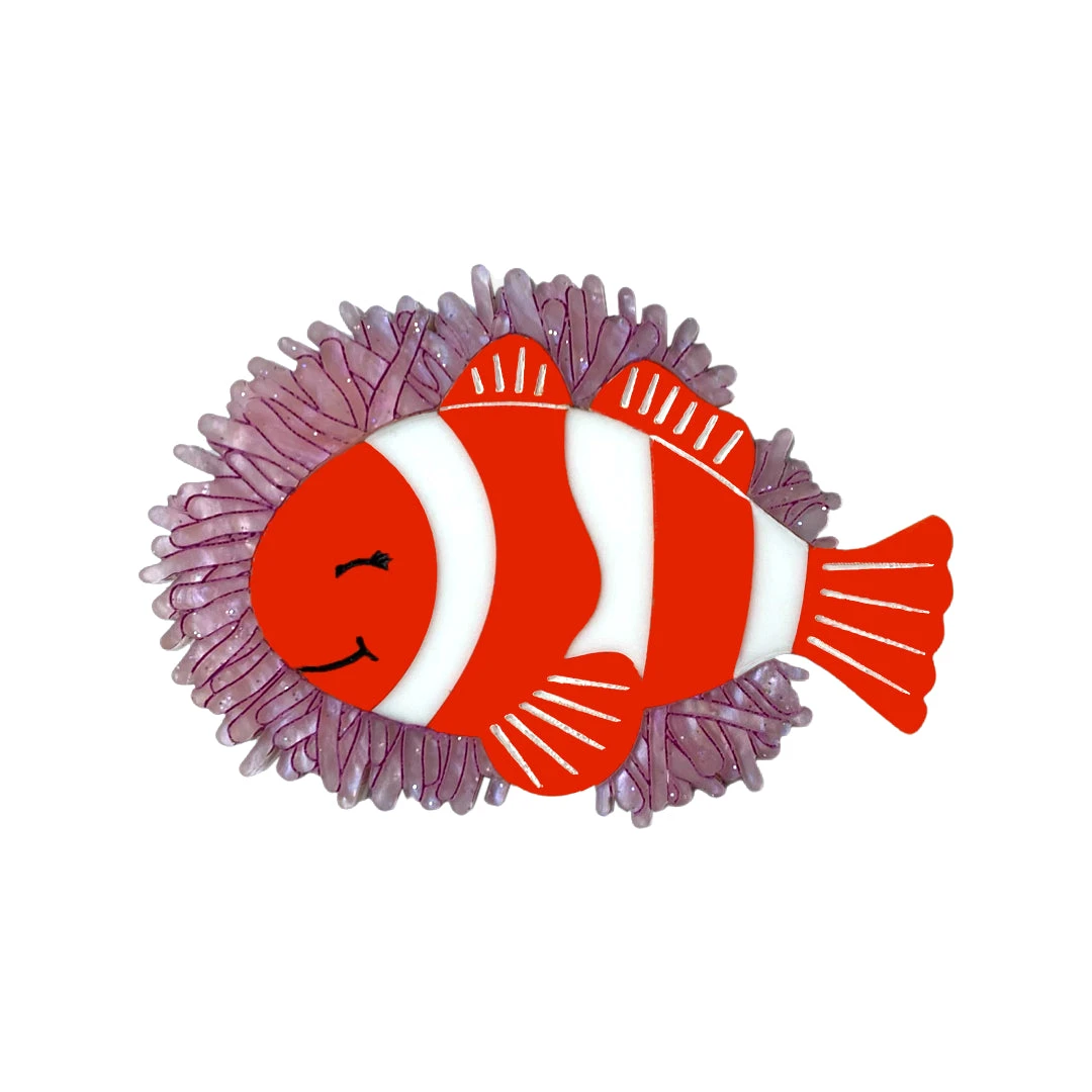 Norman the Clownfish Brooch by Daisy Jean Florals Norman The Clownfish Brooch By Daisy Jean Florals -MODERN MILLIE Shop Norman Clownfish