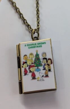 A Charlie Brown Christmas Book Locket Necklace By Marshall And Rose