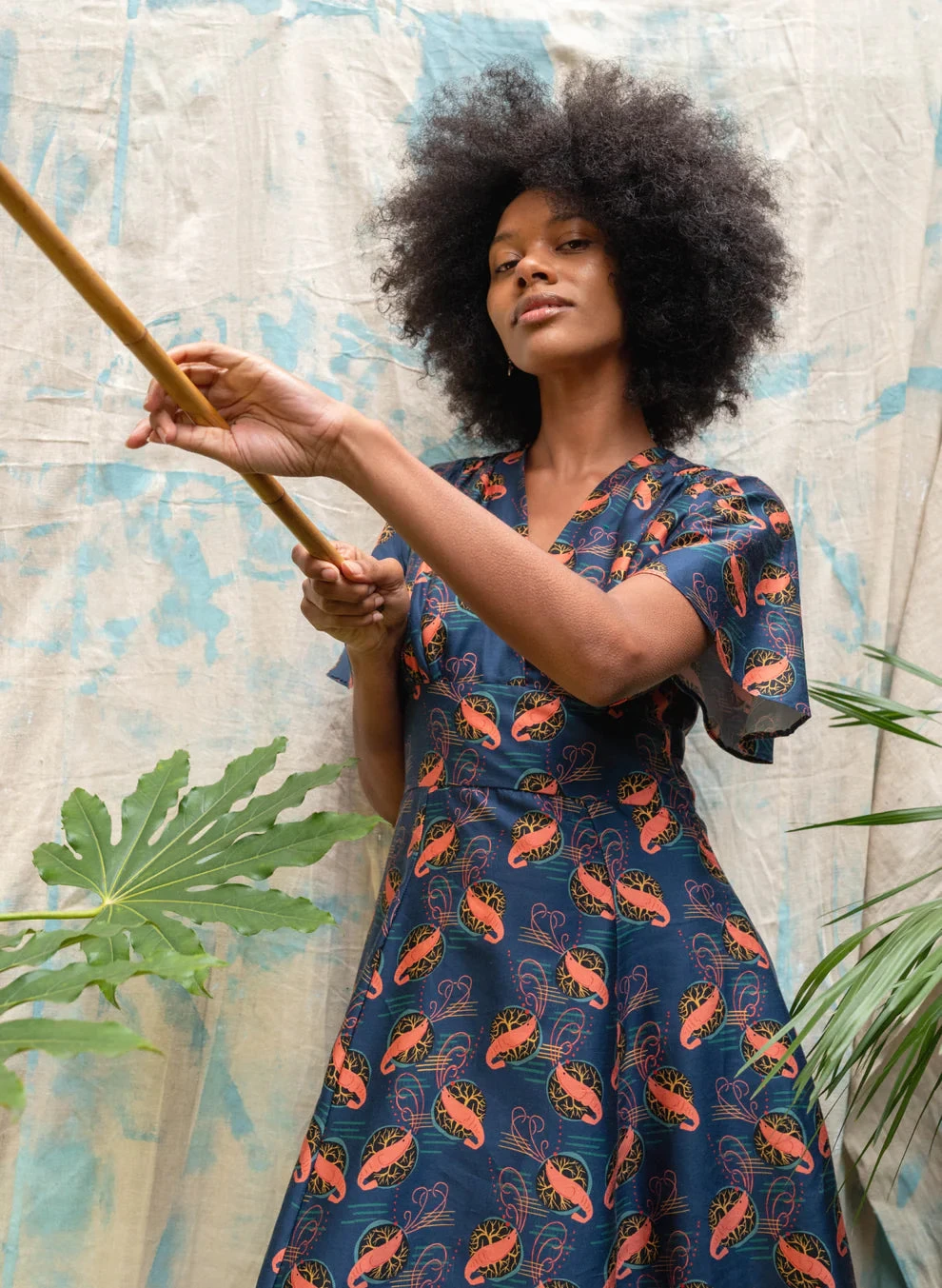 Navy Prawn Cocktail Rita Dress by Palava Navy Prawn Cocktail Rita Dress By Palava -MODERN MILLIE Shop Rita prawncocktail website 8