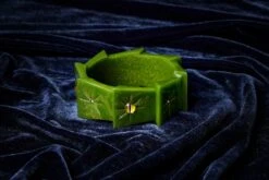 Wide Enchanted Bangle By Splendette -MODERN MILLIE Shop SEA WIDE BLUE copy