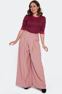 Heart Pullover Sweater In Raspberry Red By Voodoo Vixen 10 Heart Pullover Sweater In Raspberry Red By Voodoo Vixen -MODERN MILLIE Shop SWA7150 RED 04