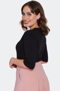 Puppy Love Sweater In Black By Voodoo Vixen -MODERN MILLIE Shop SWA7151 BLK 02