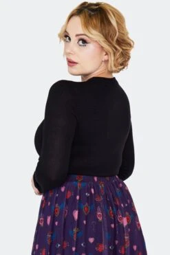 All Seeing Eye Fitted Sweater By Jawbreaker 7 All Seeing Eye Fitted Sweater By Jawbreaker -MODERN MILLIE Shop SWA7171 BLK 02