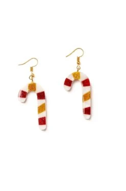 Candy Cane Earrings By Splendette