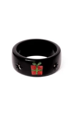 Wide Pressies Bangle Bracelet By Splendette