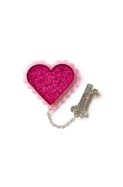 Pink Key To My Heart Brooch By Splendette