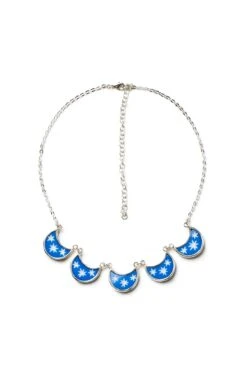 Denim Blue Necklace By Splendette