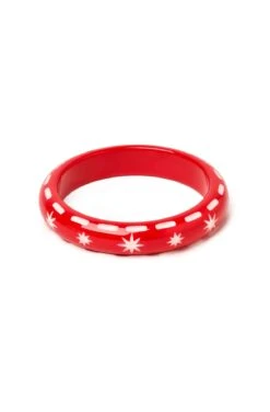 Midi Necktie Red Bangle By Splendette