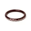 Narrow Saddle Brown Bangle By Splendette