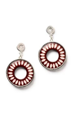 Saddle Brown Earrings By Splendette