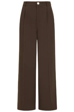 Brown Hazel Wide Pants By Banned