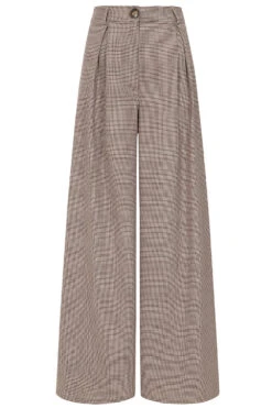 Brown Tweed Eliza Pants By Banned