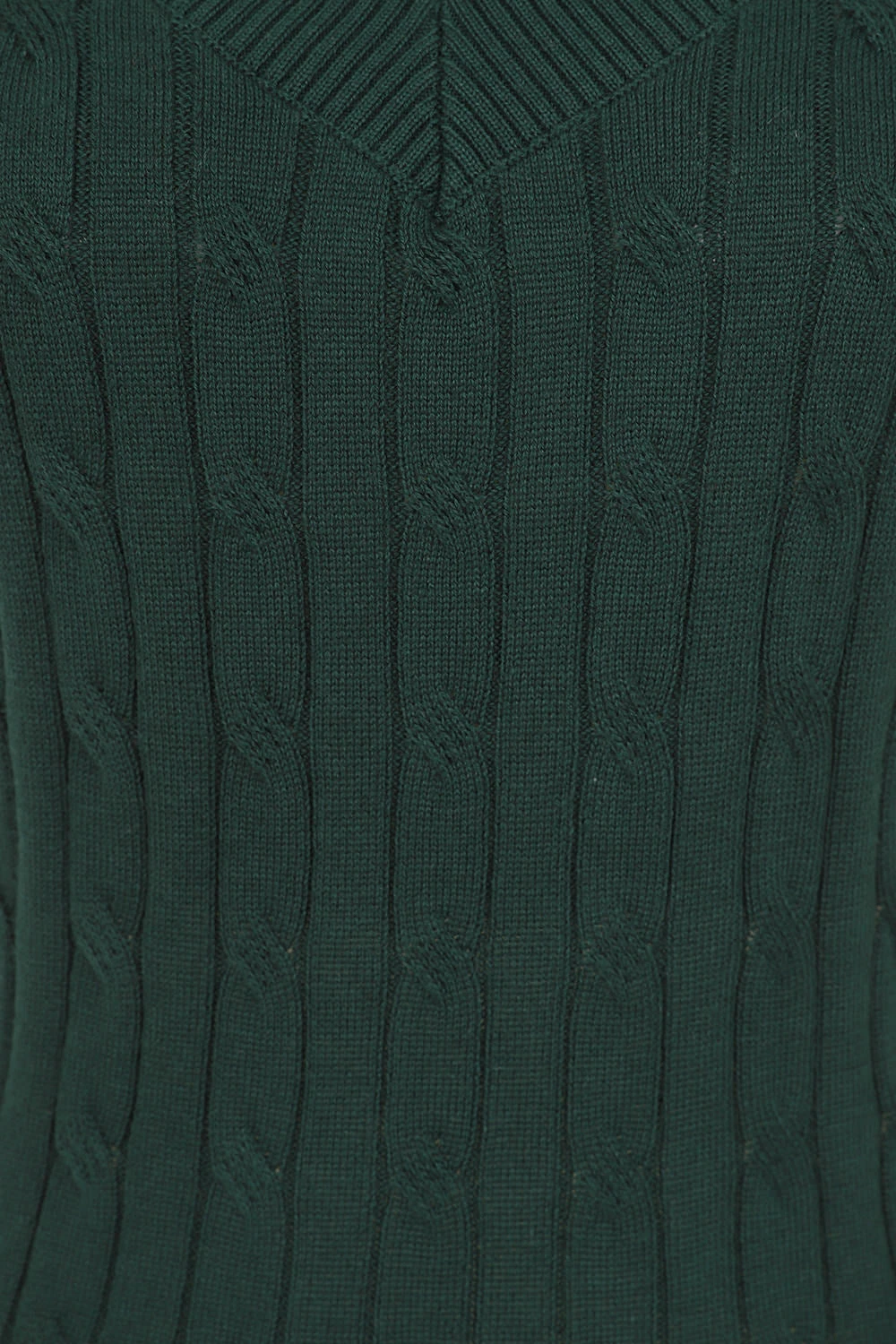 Dark Green Cable Knit Sweater Vest by Banned Dark Green Cable Knit Sweater Vest By Banned -MODERN MILLIE Shop VC64010 2