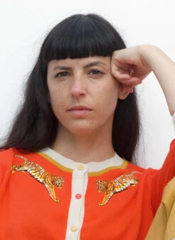 Coral Leaping Tiger Vera Cardigan By Palava -MODERN MILLIE Shop Vera Coral Tigers website 3 04265465 d635 43ca 885a 53a1d02d6a64