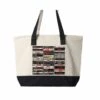 80's Glam Metal Tapes Canvas Zipper Tote Bag