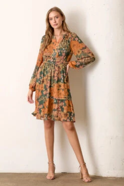 Green And Orange Floral Mini Dress 4 Green And Orange Floral Mini Dress -MODERN MILLIE Shop a702bac564a2fe0fdca7aad9a55e067448ed9abed6e4c7f84af785f0b287bca4