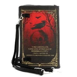 Edgar Allen Poe Book Cross-body Bag -MODERN MILLIE Shop acb5acf80af48de2849bc7a3653a37722a4ab5c5d97f54f935d883a7eb17b3a7