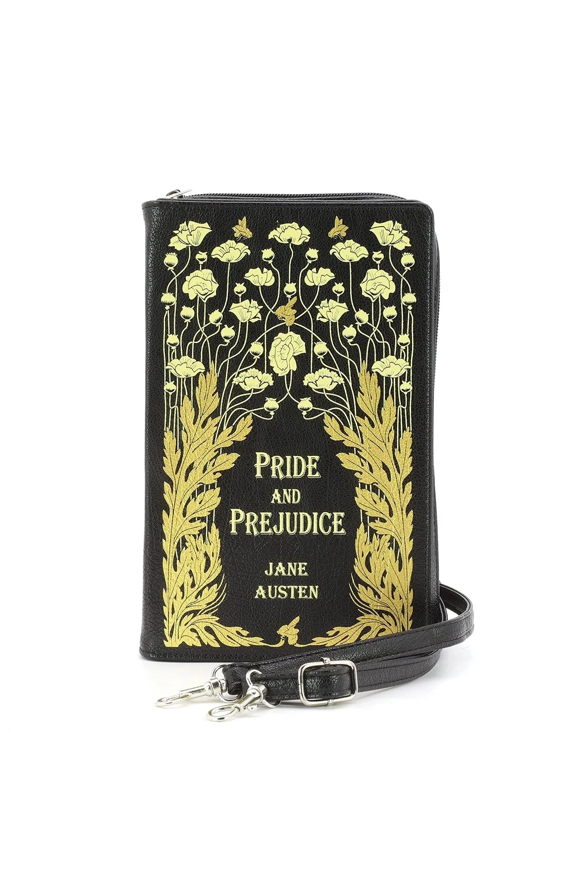 Black Floral Pride and Prejudice Book Cross-body Bag Black Floral Pride And Prejudice Book Cross-body Bag -MODERN MILLIE Shop ae1278cdec4999fa731f29e0f40a7ef3022b2a6698439c25aac9e3d09026916c