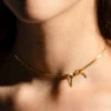 Bow Peep Choker Necklace By Peter And June -MODERN MILLIE Shop afc534e100822d7c033b5dca733aaca1e307aa35cd9358f66dc4b77bfb85a795