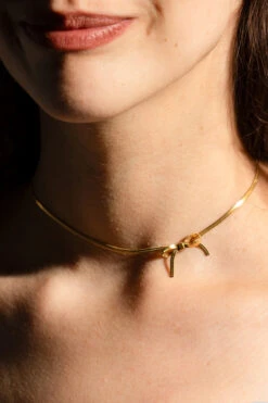 Bow Peep Choker Necklace By Peter And June