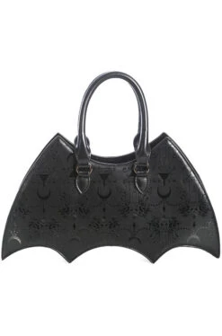 Obscure Chandelier Bat Handbag In Black By Banned