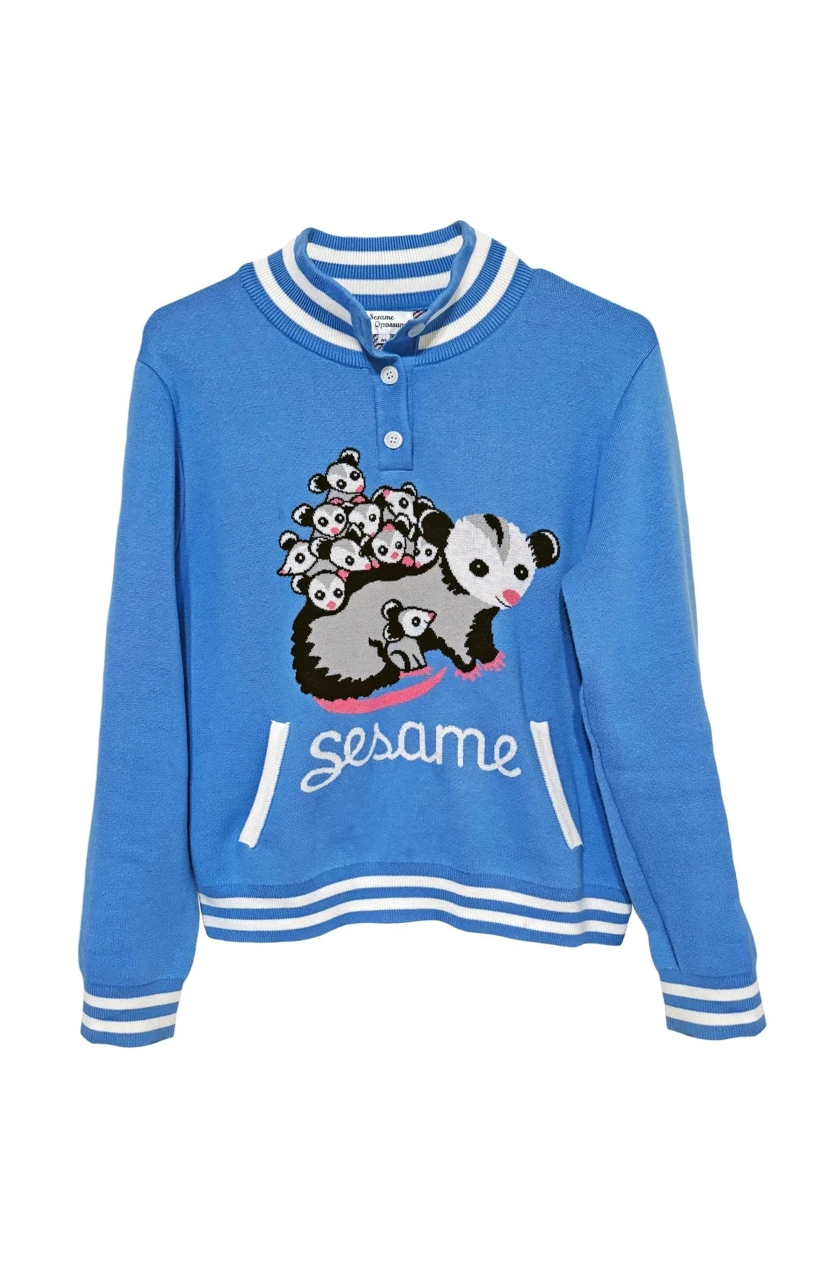 Varsity Possum Sweater by Sesame the Opossum Varsity Possum Sweater By Sesame The Opossum -MODERN MILLIE Shop bc00a64be44781ed404e537118fbc46b6bbfad77988a0ee9442cec4423fa8e8c 0168dfef f283 4619 8d3e 7d3e18b9693e