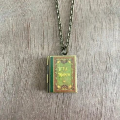 Green Filagree Little Women Book Locket Necklace By Marshall And Rose 5 Green Filagree Little Women Book Locket Necklace By Marshall And Rose -MODERN MILLIE Shop c2cced90f9fe46500bc15f0a450f6ed542b041823f796a119b17b6824d840341