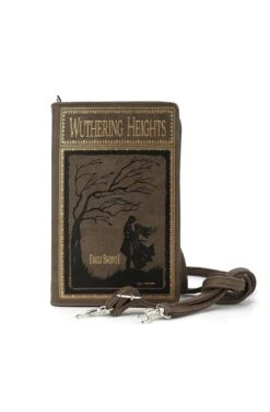 Wuthering Heights Book Cross-body Bag In Brown
