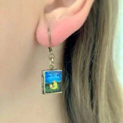 Nancy Drew Book Locket Earrings By Marshall And Rose -MODERN MILLIE Shop eca507ba2466bbd79ccec404e01d14243d66f275632d8fe72bce20c4c01a0518