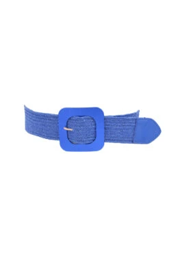 Square Buckle Straw Belt In Multiple Colors