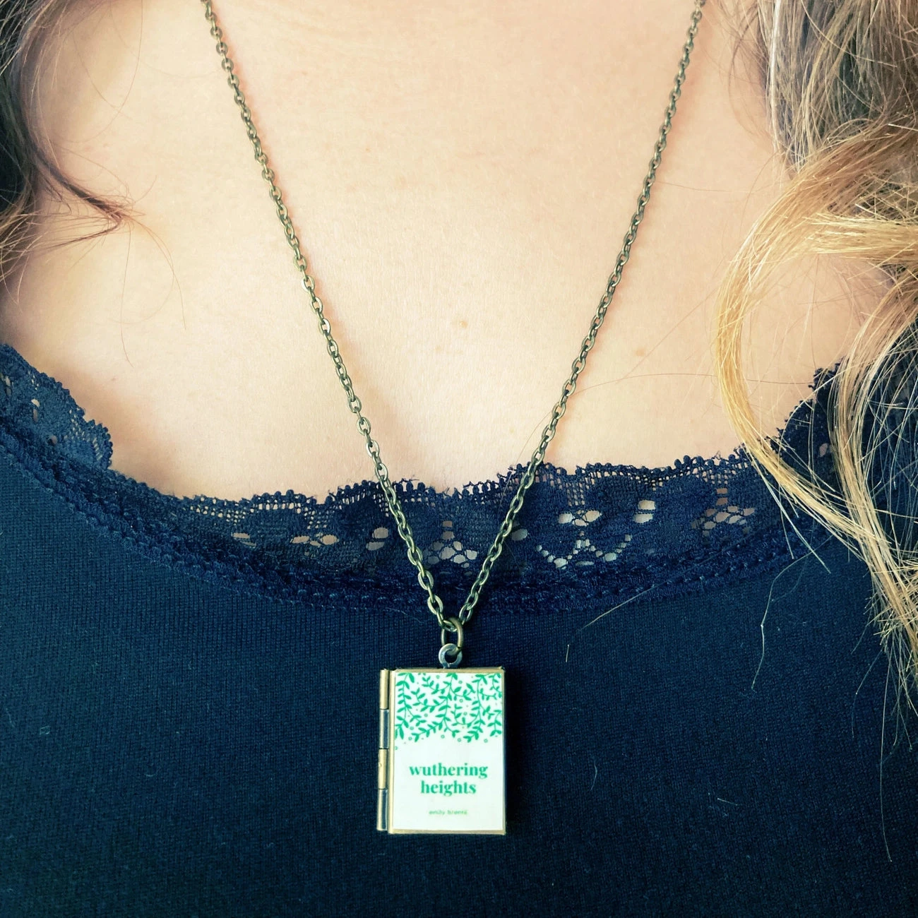 Wuthering Heights Book Locket Necklace by Marshall and Rose Wuthering Heights Book Locket Necklace By Marshall And Rose -MODERN MILLIE Shop f8fa612fc757a641f2dcc5ec4dc7d7b800c6642a6491a28ead41a76326b48a4e